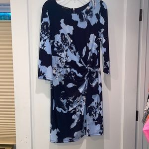 INC International concepts blue floral print